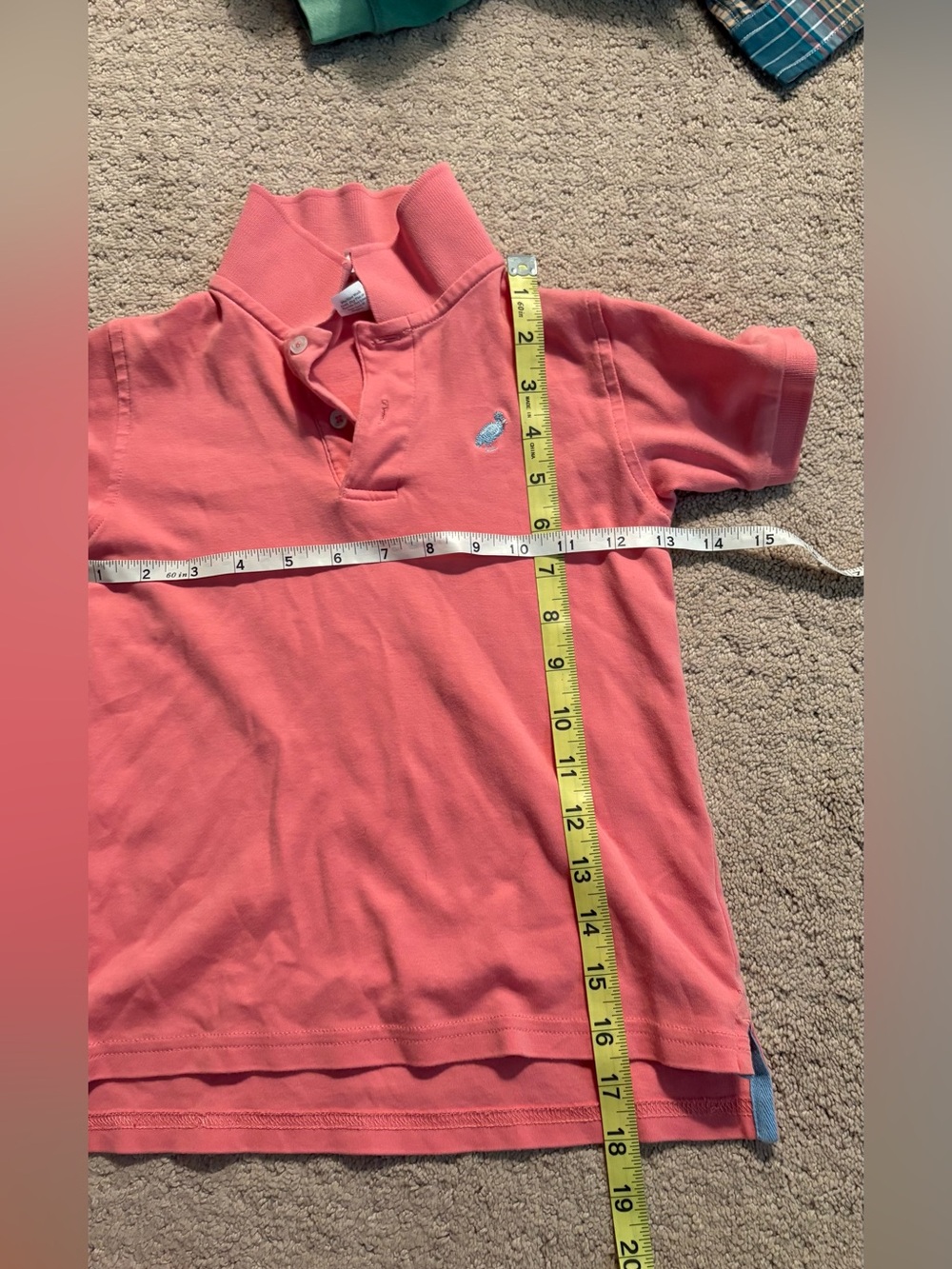 The Beatles Coral Kids Polo Shirt with Embroidered Logo